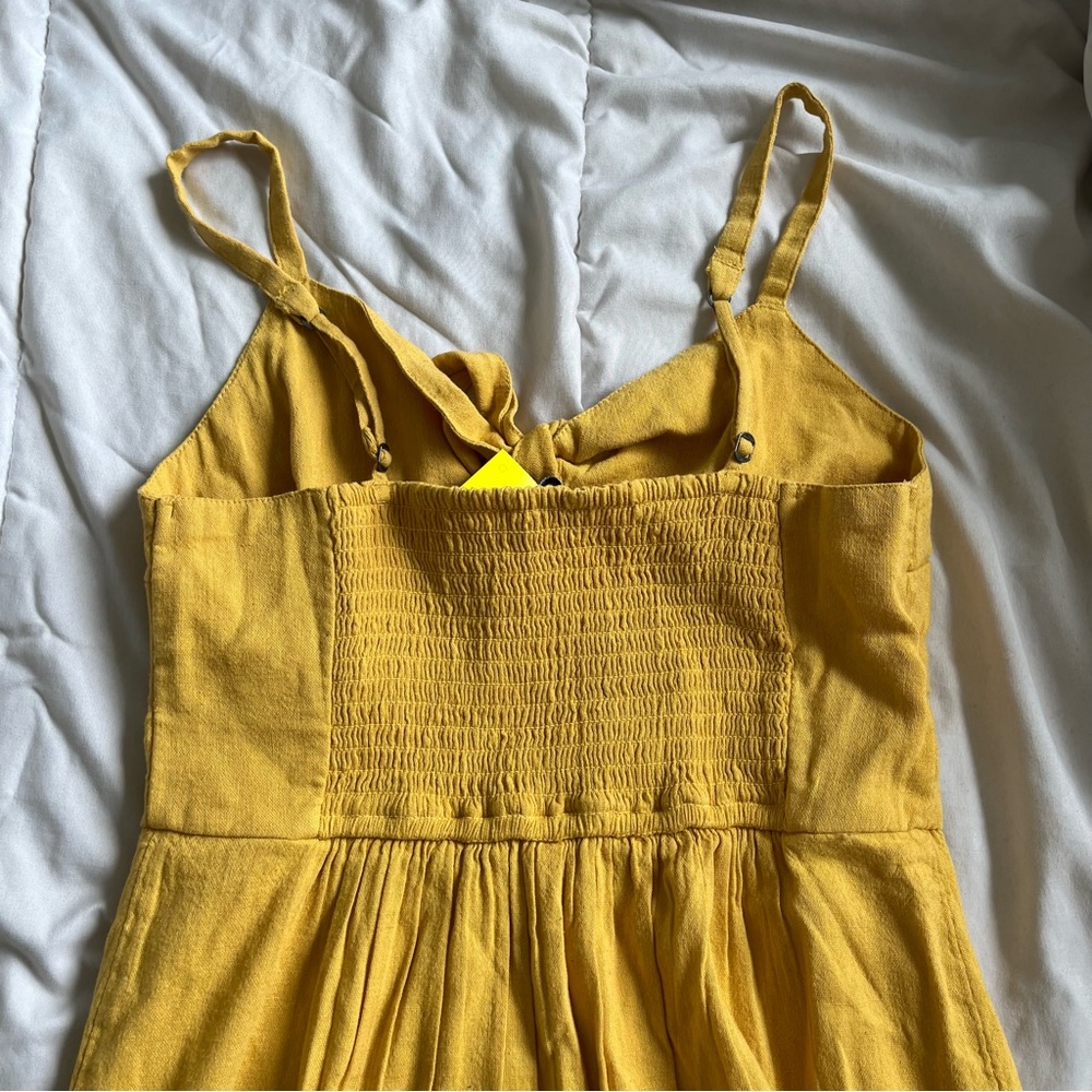 HOLLISTER - Cute Yellow Women’s Summer Dress - size Small - Picture 4 of 7